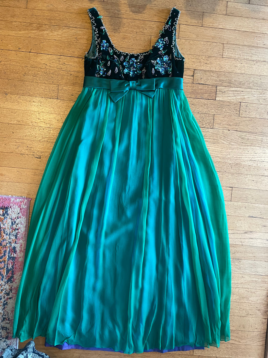 Green Empire Dress