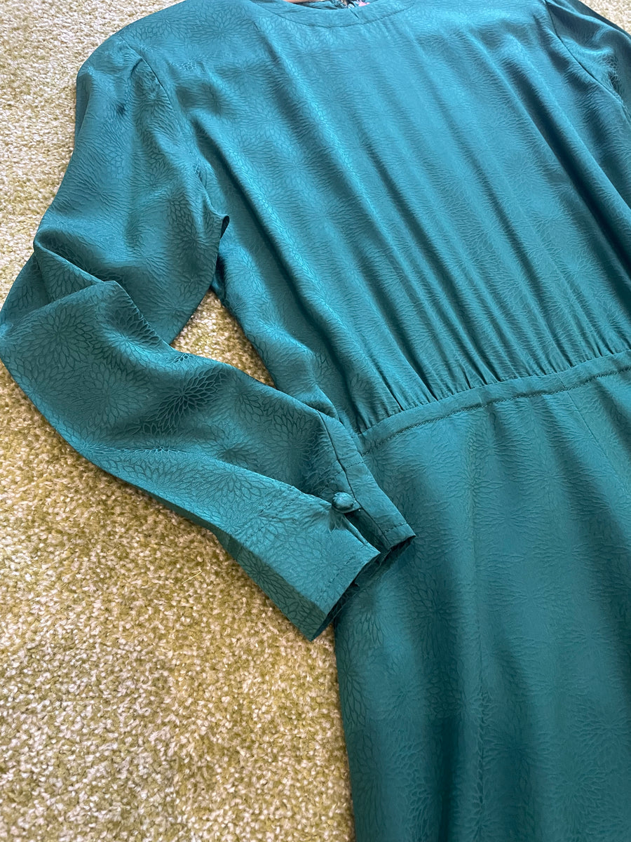 Forest Green Silk Dress – Cheeky Vintage