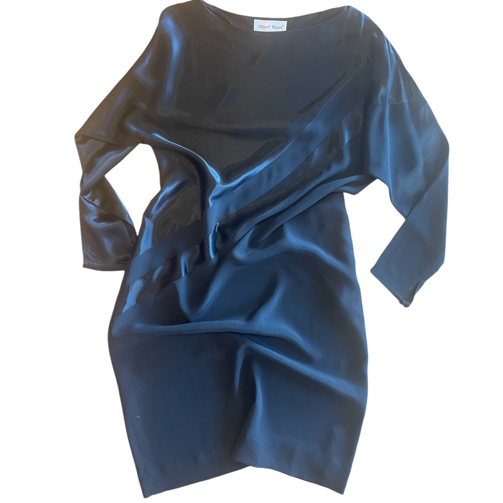albert nipon silk dress VINTAGE '80s ALBERT NIPON BOUTIQUE SEASHELL & STARFISH SILK DRESS  Vintage  Clothing & Fashions