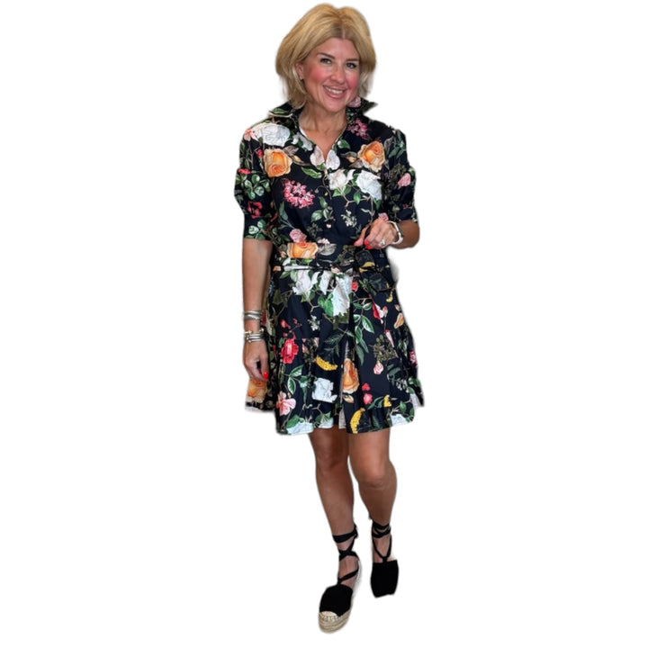 Short Sleeve Flirty Dress- Micquelle – Cheeky Vintage
