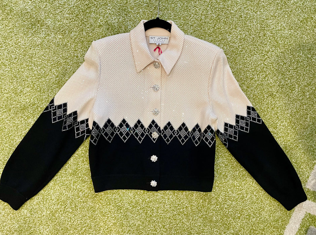 St. John Marie Gray Evening Wear Jacket – Cheeky Vintage