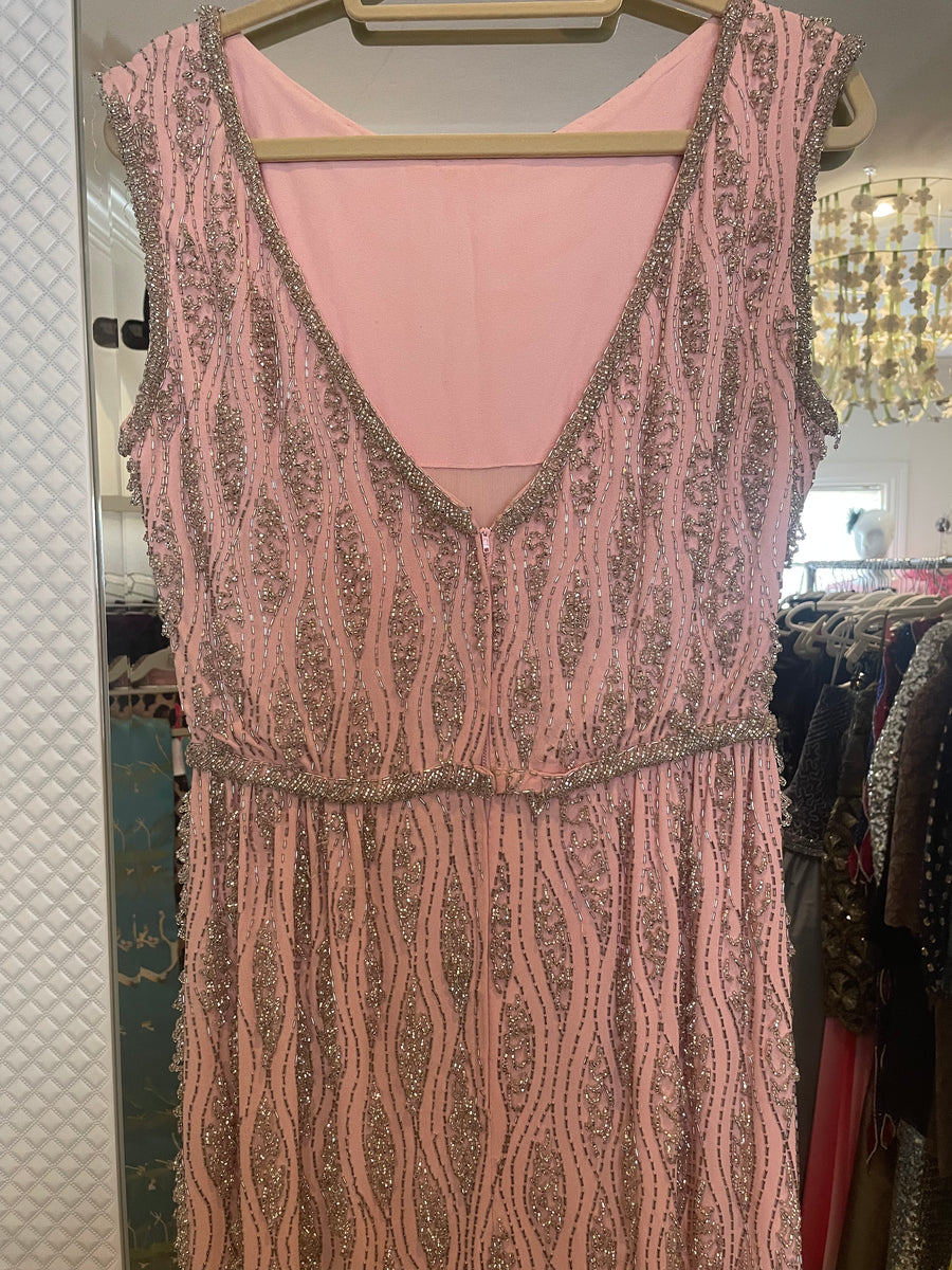 1960's Pink Beaded Dress by Ivey Wade – Cheeky Vintage